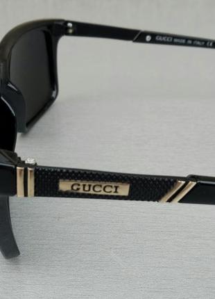 Gucci очки мужские солнцезащитные черные поляризированые4 фото