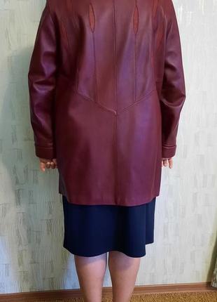 Женская кожаная куртка, разм. 544 фото