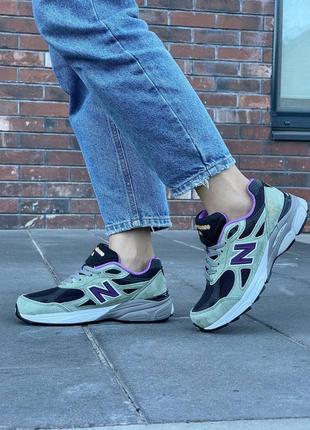 Женские кроссовки new balance 990v3 x teddy santis made in usa olive leaf m990tc34 фото