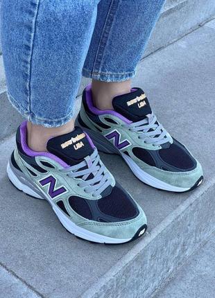 Женские кроссовки new balance 990v3 x teddy santis made in usa olive leaf m990tc39 фото