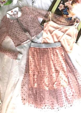 Костюм летний с фатином 140-176 рост