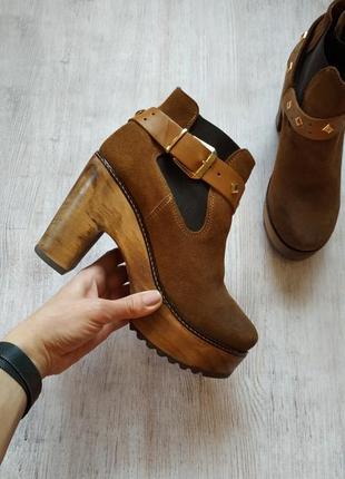 Seaside portugal, шкіряні черевики челсі, джодпуры, мюли, сабо, дублена шкіра, дерево