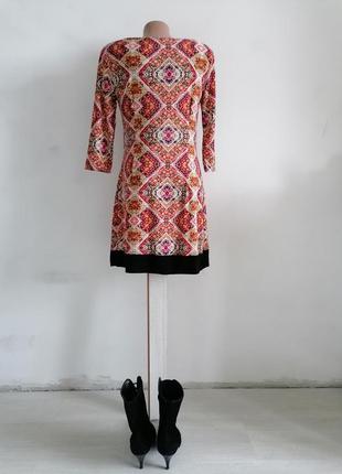 🌹платье мини в африканский принт🌹приталенное платье в стиле 60-х3 фото