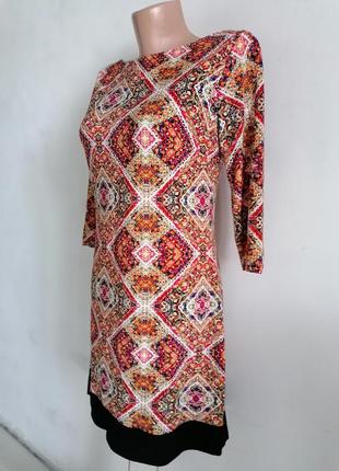 🌹платье мини в африканский принт🌹приталенное платье в стиле 60-х7 фото