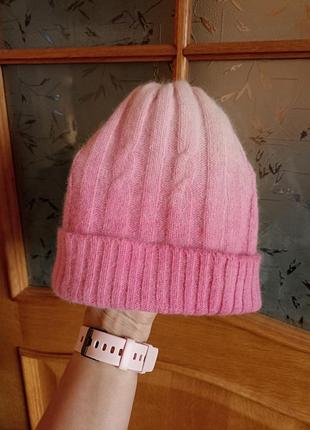 Очень красивая шапка микс ангоры мохера кашемир