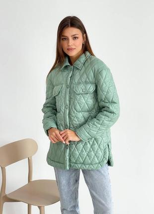 🐚 5 цветов! классическая, теплая стеганая куртка с утеплителем #aphroditeouterwear10 фото