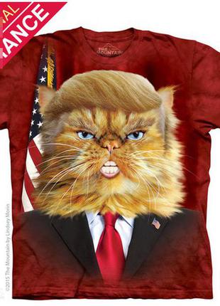 Женская футболка the mountain 3 d дональд трамп кот в размере м1 фото