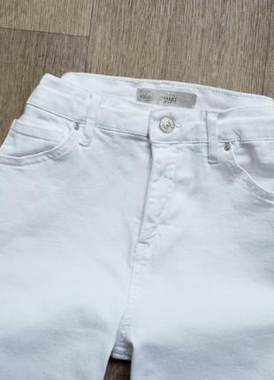 Джинсы topshop посадка высокая, отлично тянутся, качественный джинс, необработанный низ6 фото