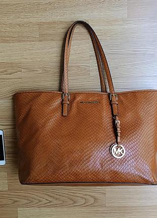 Сумка, сумочка, шопер michael kors nwt medium jet set travel multifunction tote