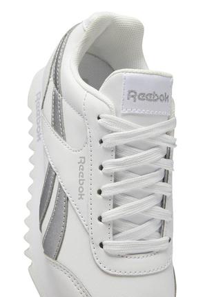 Женские белые кроссовки на платформе reebok royal cljog 2 platform shoes girl6 фото