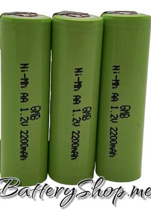 Аккумулятор gmb аа 1.2v ni-mh + контакты 2200mah 1шт