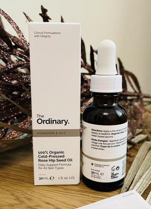 Оригінал сироватка для обличчя the ordinary 100% organic cold-pressed rose hip seed oil оригинал сироватка2 фото