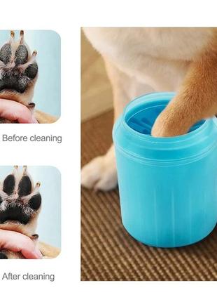 Очиститель лап для домашних животных, мягкая силиконовая щетка лапомойка