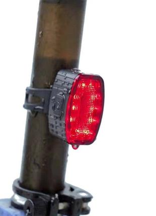 Комплект велосипедного світла переднє та заднє світло освітлення на акумуляторі від usb6 фото