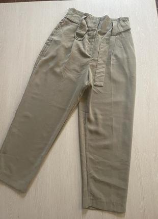 Стильные широкие брюки с высокой талией2 фото