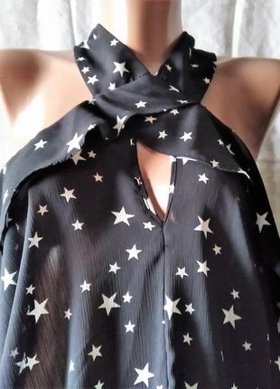 Сучасна блуза "зіркова" а-силует довгий рукав2 фото