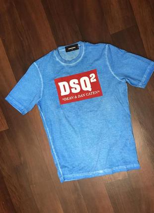 Dsquared 2, яскраво-синя футболка з логотипом (оригинал)1 фото