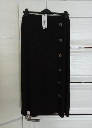 Брендовая новая вискозная трикотажная юбка р.18.