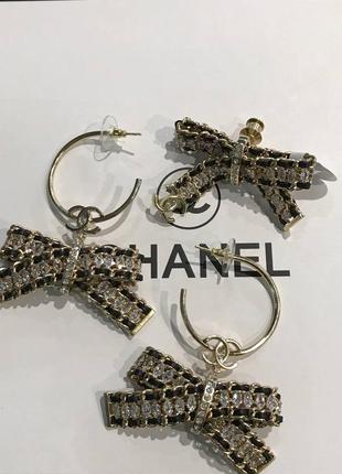 Брендовий набір chanel  у позолоті з камінцями, нова колекція