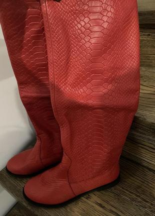 Красные женские сапожки, 36 размер mankodi