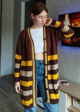 Кардиган шерстяной ручной работы