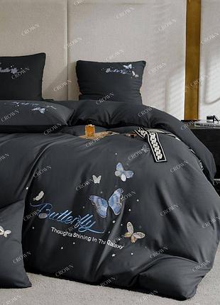 Постельное белье из высококачественного сатина с вышивкой акция