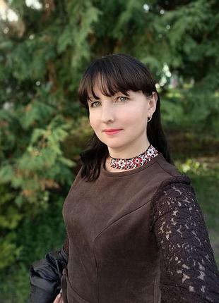 Ленточный гердан чокер к вышиванке