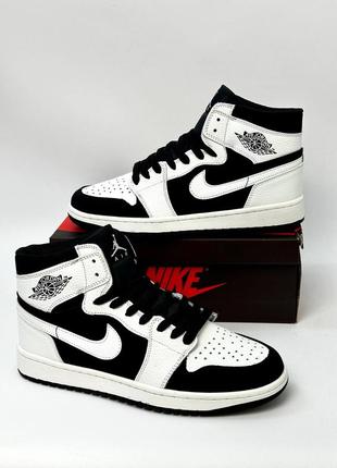 Nike air jordan 1 og (white/black) кроссовки вьетнам лицензия акций самая низкая цена