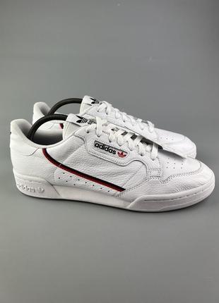 Фірмові шкіряні кросівки adidas continental 80