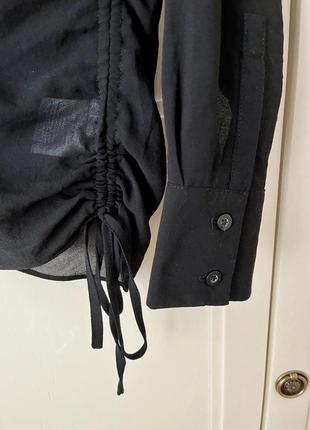 🔥 распродаж 🔥 непревзойденная черная блуза в стиле maison margiela4 фото