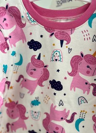 Пижама для девочки футер с начесом4 фото