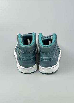 Баскетбольные кожаные кроссовки jordan 1 retro mid nouveau teal green3 фото