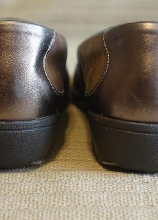 Легчайшие комбинированные кожаные туфли suave португалия 41 р.9 фото