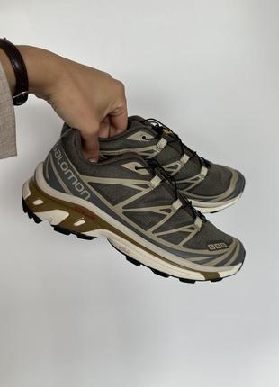 Salomon s/lab xt-6 beluga dull gold1 фото