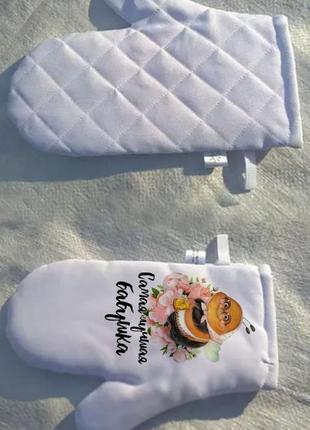 Прихватка рукавица для бабушки