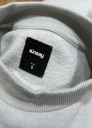 Світшот сіро-блакитний sinsay (s) 4