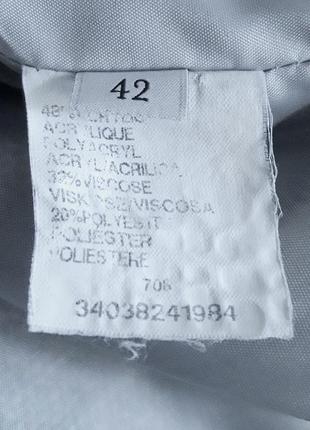 Стильный серебристый пиджак, 48-50, костюмная ткань, franco callegari6 фото