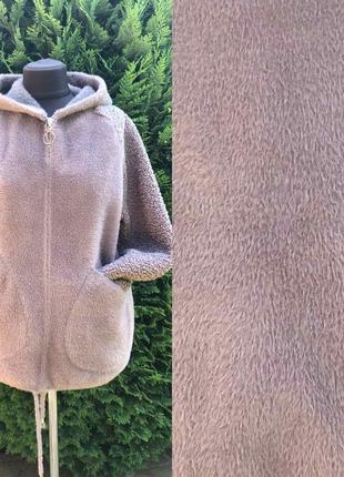 Пальто альпака туреччина 🇹🇷 з капюшоном коротке1 фото