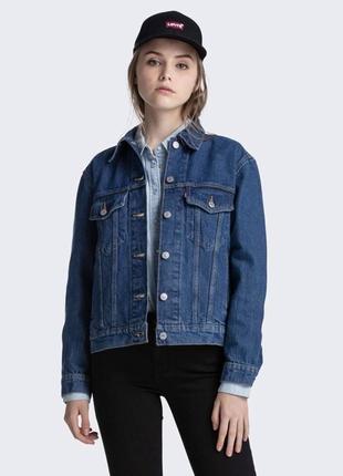 Куртка джинсова levis ex-boyfriend trucker jacket1 фото