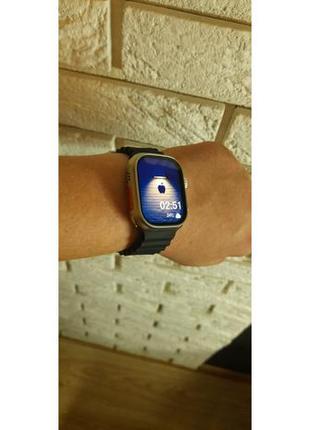 Смарт годинник apple watch ultra 49mm 1:1 ocean (чорний) б/у6 фото
