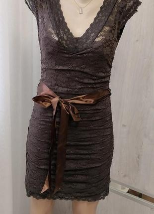 Платье гепюровое