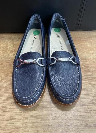 Лоферы балетки кожаные новые оригинал anne klein london 37 размер