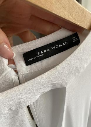 Zara біла шовкова блуза блузка шовк2 фото