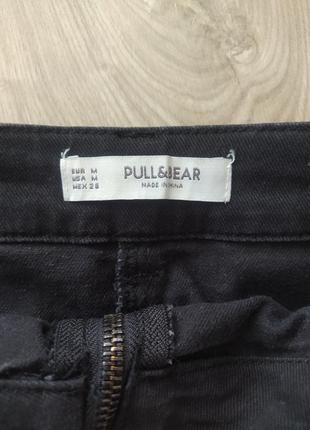 Черная джинсовая юбка pull &amp; bear4 фото