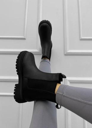 Женские ботинки chelsi black6 фото