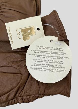 Новые кожаные перчатки с сенсорным пальчиком touch screen 100% кожа7 фото