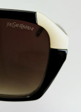 Yves saint laurent очки женские солнцезащитные коричневые8 фото