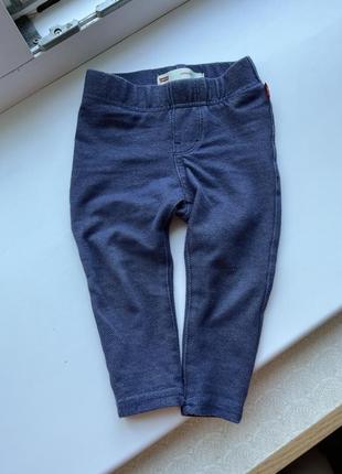 Лосины джегинсы джинсы узкие 9-12 месяцев levi’s3 фото