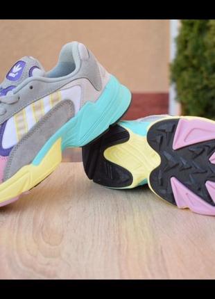 Кроссовки женские adidas yung, разноцветные (адидас янг, адидасы, кросівки)9 фото