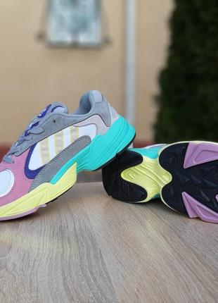 Кроссовки женские adidas yung, разноцветные (адидас янг, адидасы, кросівки)8 фото